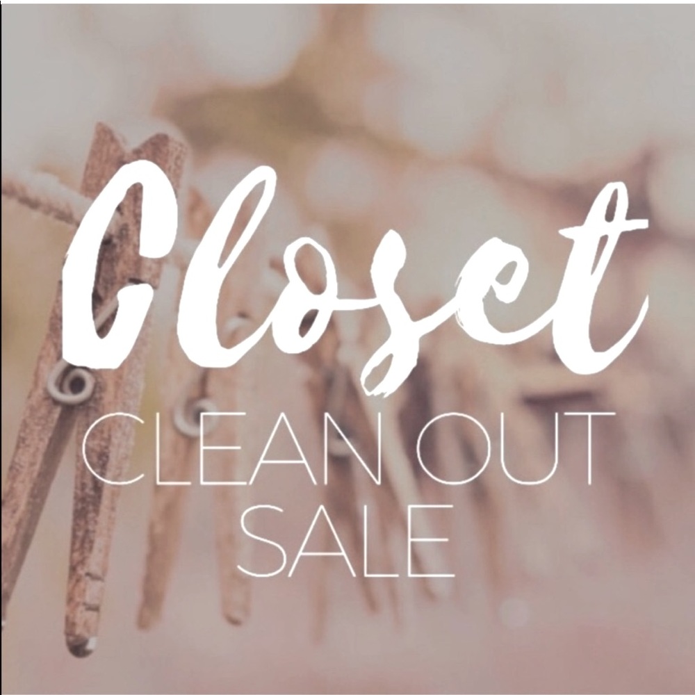 Closet clean out happening NOW!!!!